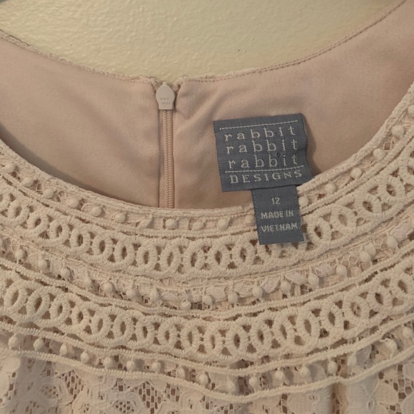 Rabbit Rabbit Rabbit Elegant Cream Lace Dress - Picture 4 of 5